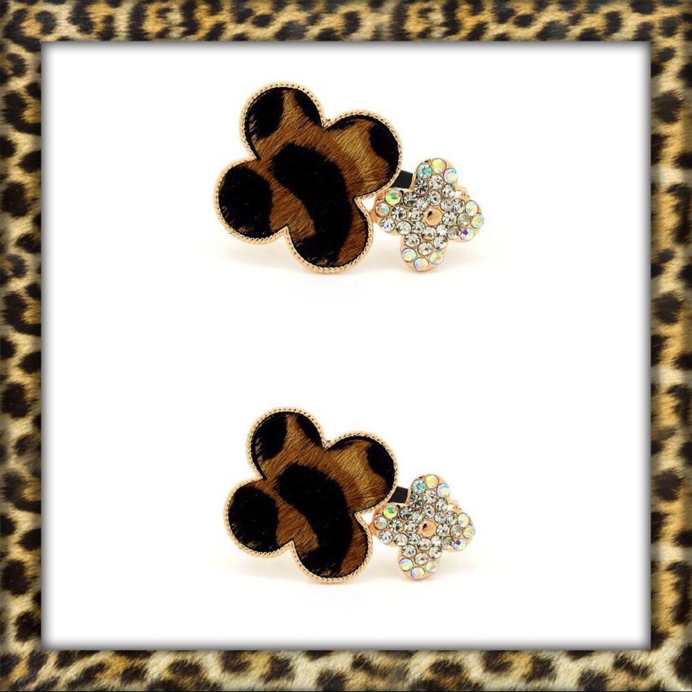 🆕💇🏻‍♀️AUCTION PRICE👩🏻‍⚖️ Beautiful Leopard Hair Pins